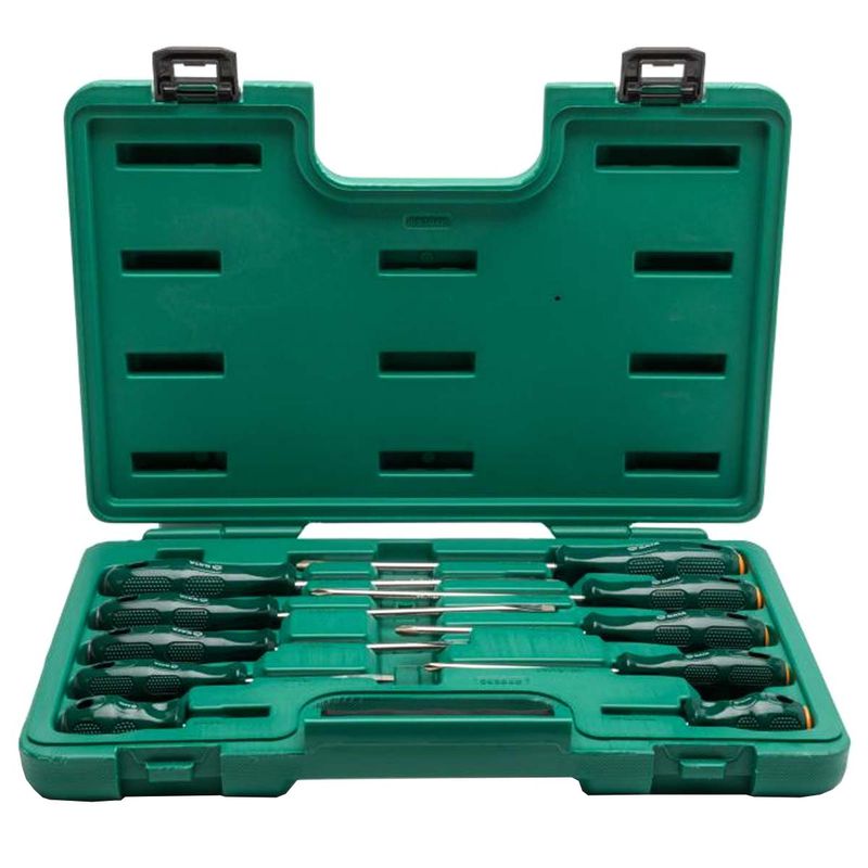 Jogo de Chaves de Fenda e Phillips Com 10 Peças (ST09304ESJ) - Sata