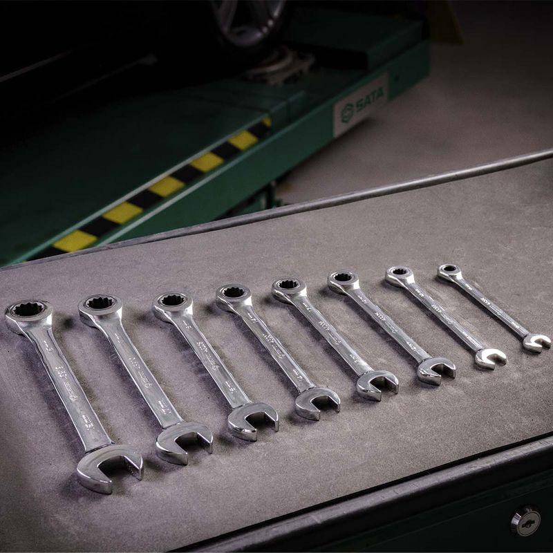 Chave Combinada Com Catraca em Polegadas (pol.) - Sata