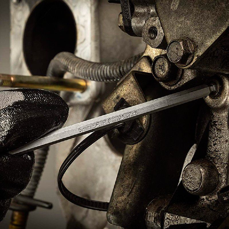 Jogo de Chaves Hexagonal Abaulada Longa 9 Peças 1,5mm à 10mm (ST09105ASJ) - Sata