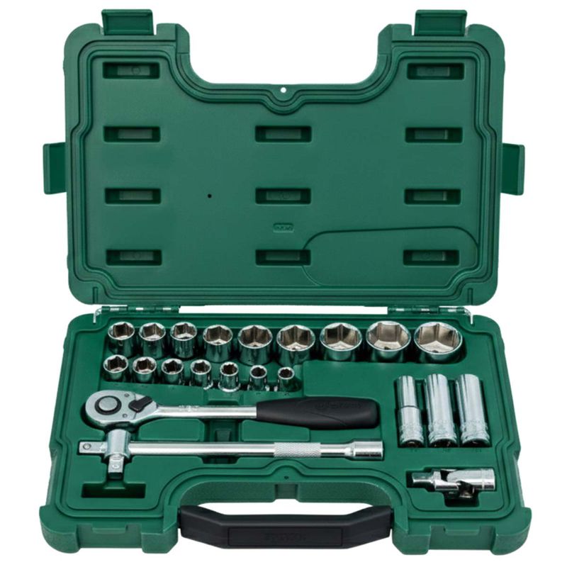 Jogo de Soquete de Impacto Sextavado Com 23 Peças (ST09005SJ) - Sata