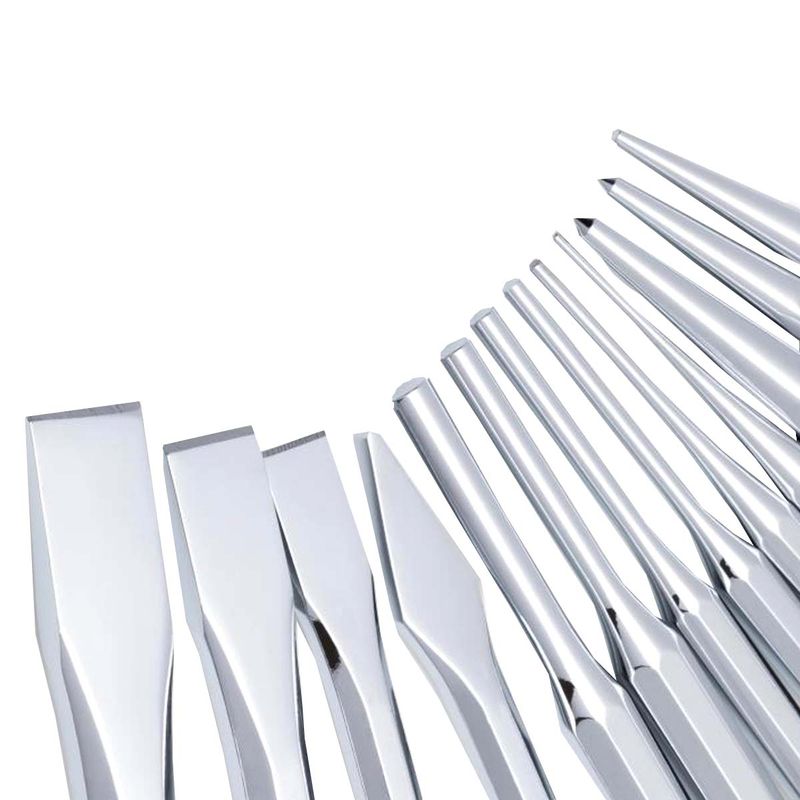 Jogo de Talhadeira, Saca-pino e Punção Com 13 Peças (ST09164SJ) - Sata