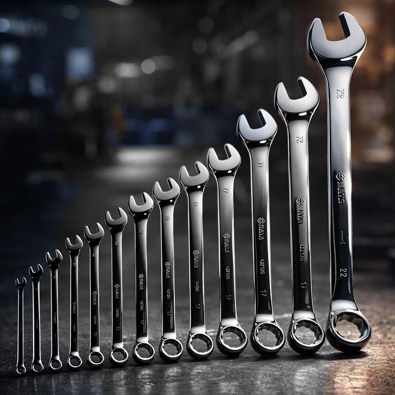 Jogo de Chave Combinada Com 12 Peças (ST08001G) - Sata