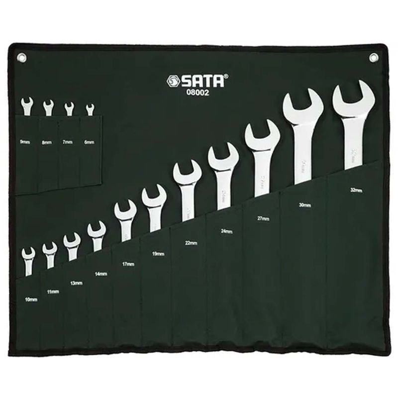 Jogo de Chave Combinada Com 15 Peças (ST08002SJ) - Sata