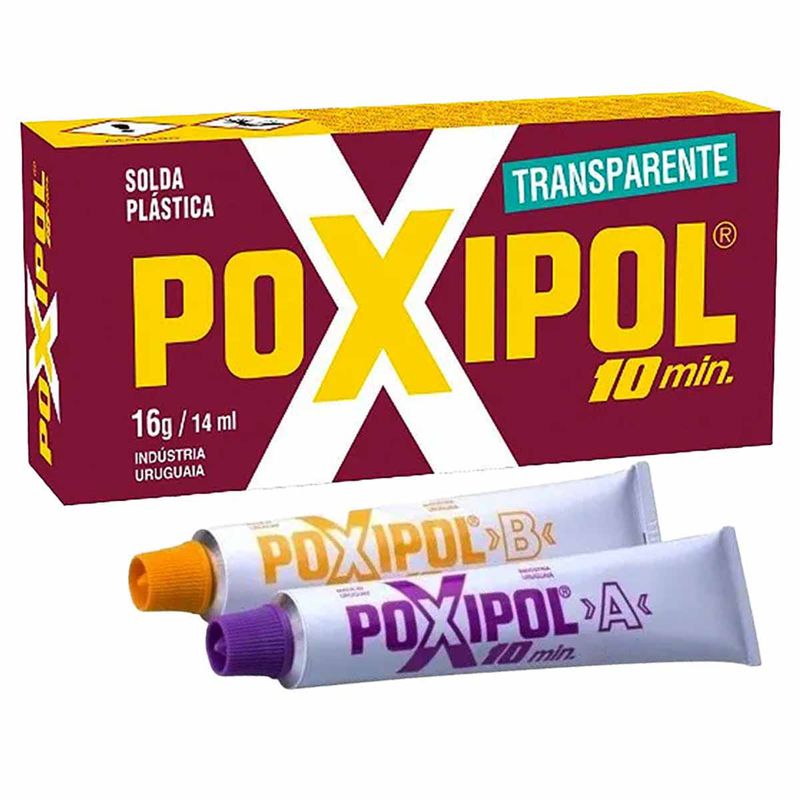 Adesivo Epóxi Líquido Transparente 10Min - 16G/14Ml (521230) - Poxipol