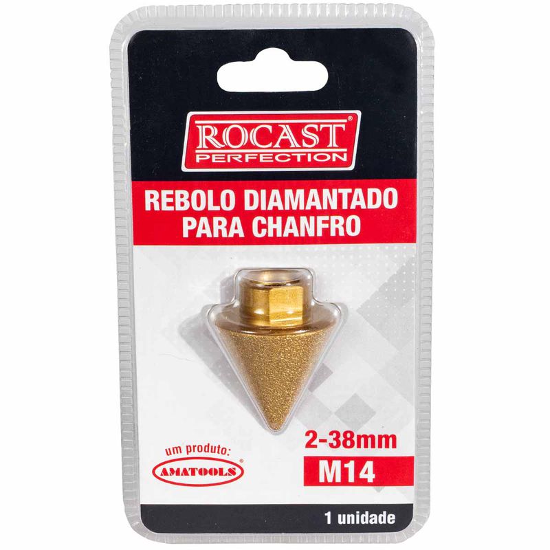 Rebolo Diamantado Para Chanfro 2 - 38mm (254,0013) - Rocast