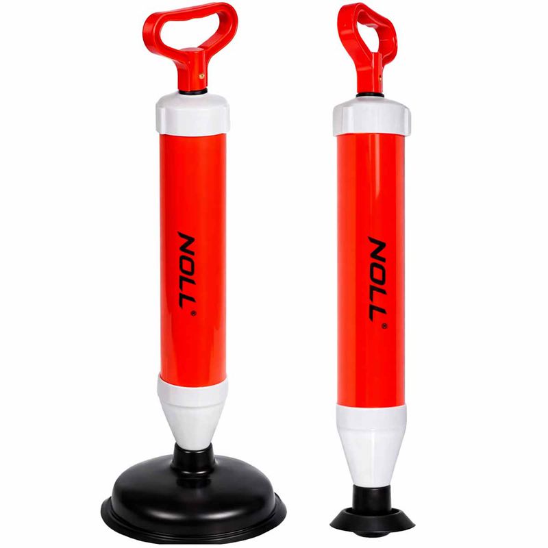 Desentupidor Manual Tipo Bomba Com 2 Ventosas (330,0003) - Noll