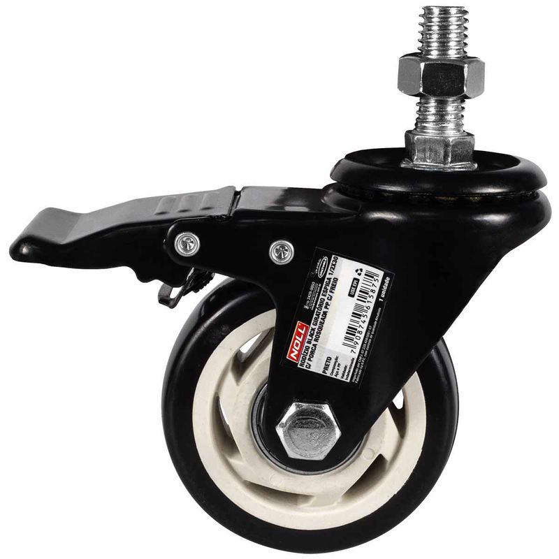 Rodízio Giratório Com Freio Espiga 100 x 32mm (778,0020) - Noll