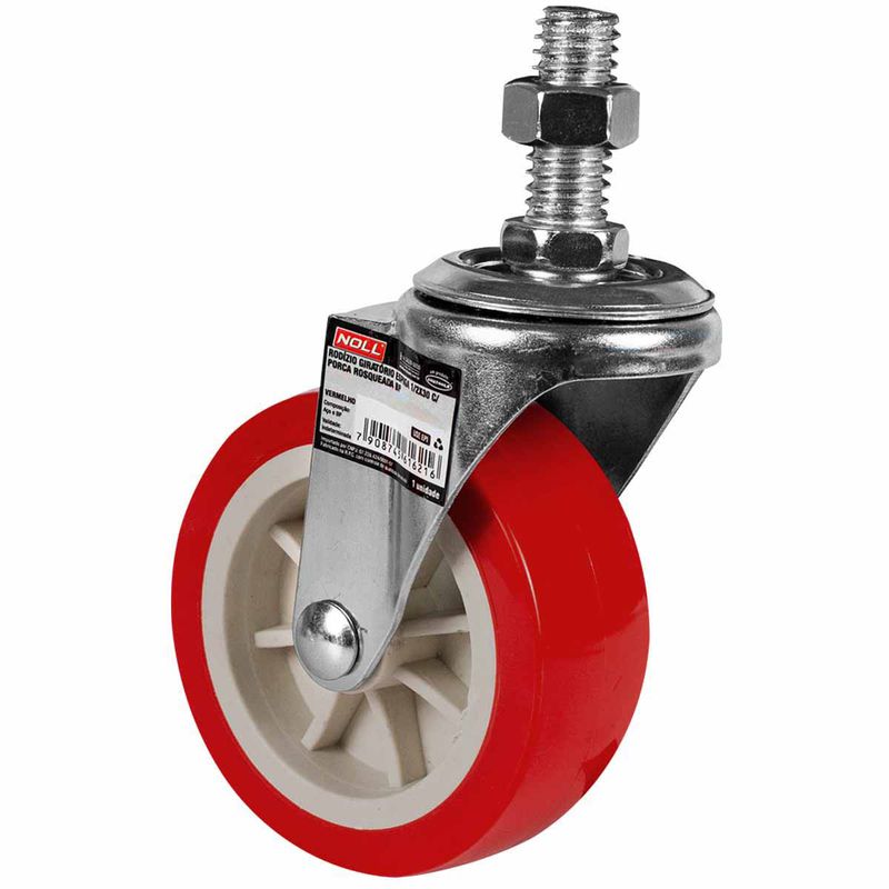 Rodízio Giratório Com Porca Rosqueada Espiga 40 x 16,5mm (778,0030) - Noll