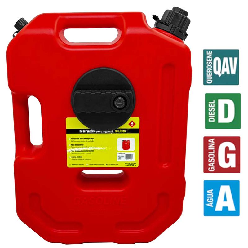 Galão de Abastecimento Manual Para Transferência de Combustível 10L (2088W) - Lupus