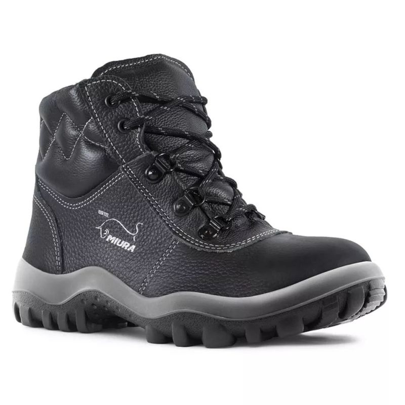 Botina Gran Luxo Preta Com Biqueira Composite (4857GL/EL/IP) - Safetline