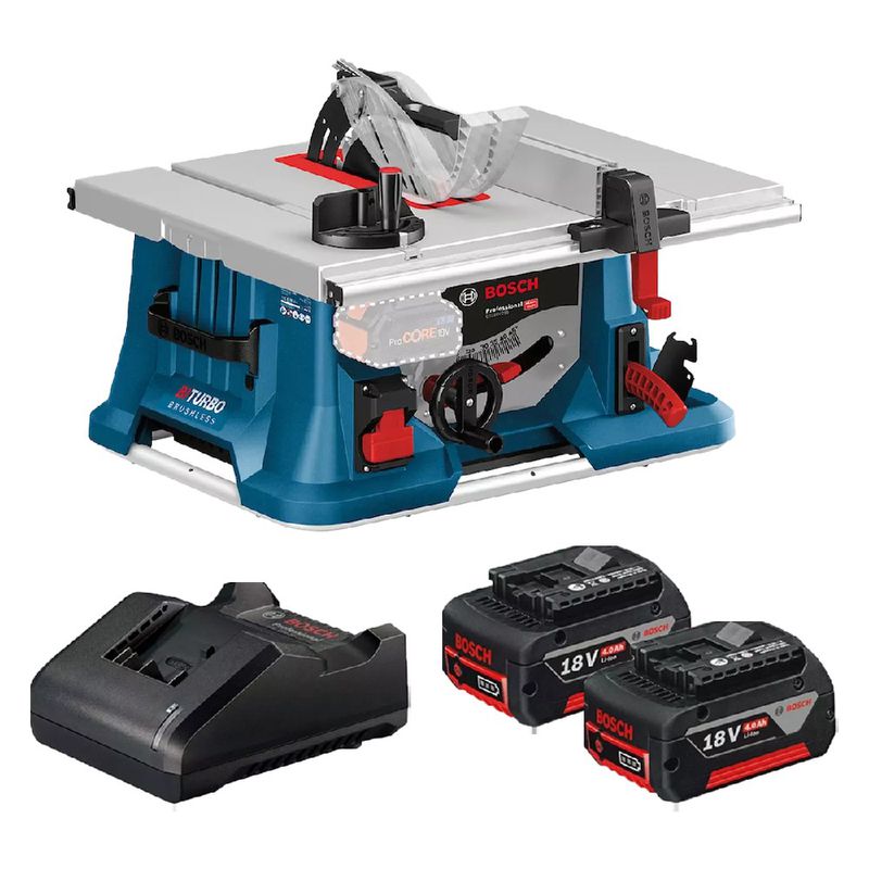 Serra de Mesa 18V Brushless Sem Fio Com Carregador e 2 Baterias (GTS 18V-216) - Bosch