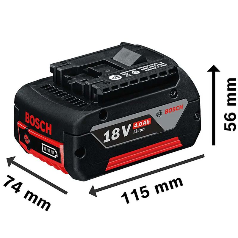 Lixadeira Roto-Orbital Com 2 Baterias e Carregador + Bolsa (GEX 185-LI) - Bosch