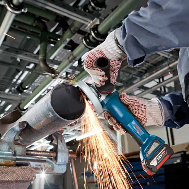 Esmerilhadeira Angular Com 2 Baterias e Carregador + Bolsa (GWS 18V-10) - Bosch