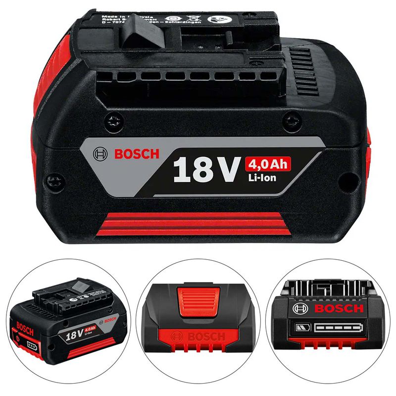 Furadeira / Parafusadeira de Impacto Com 2 Baterias e Carregador + Bolsa (GSB 18V-90C) - Bosch