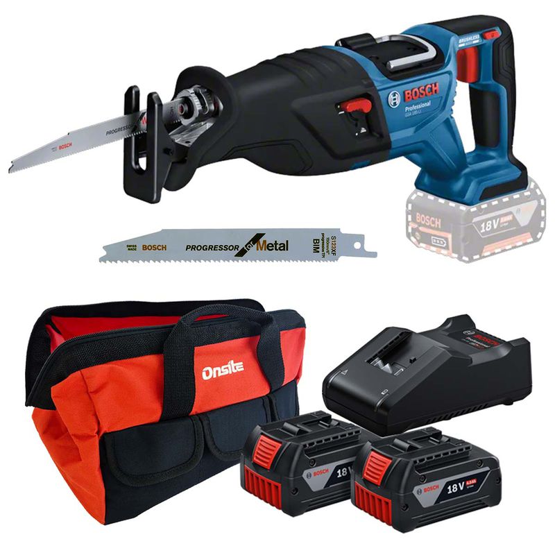 Serra Sabre Com 2 Baterias e Carregador + Bolsa (GSA 185-LI) - Bosch