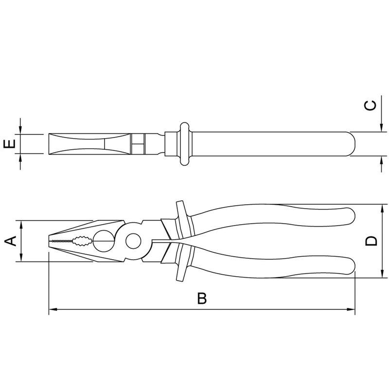 Alicate Universal Isolado 1000V - 7'' (44000/107) - Tramontina Pro