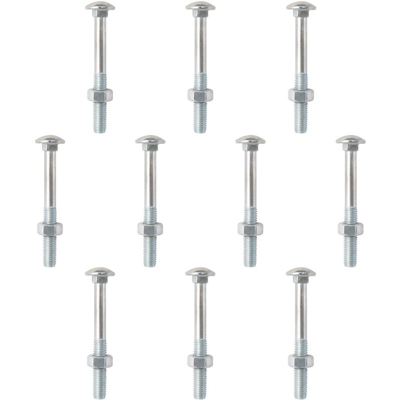 Kit Parafuso Francês Com Porca 1/4'' x 2'' - 53,0005 (Com 10 Unidades) - Nord