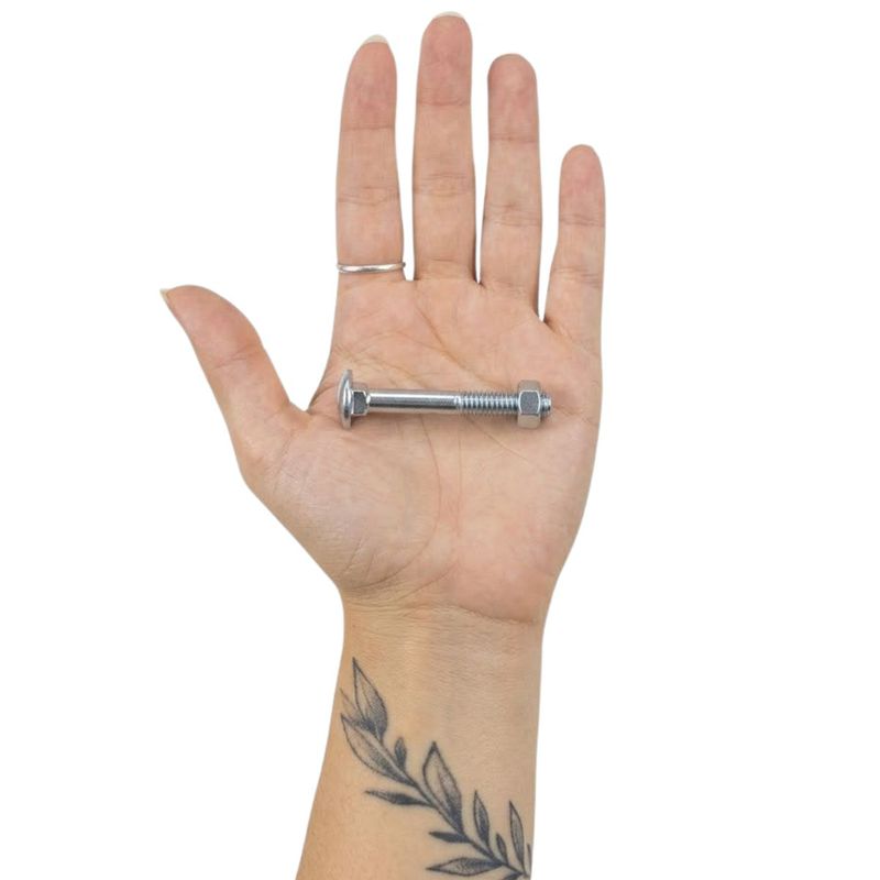 Kit Parafuso Francês Com Porca 1/4'' x 2'' - 53,0005 (Com 25 Unidades) - Nord