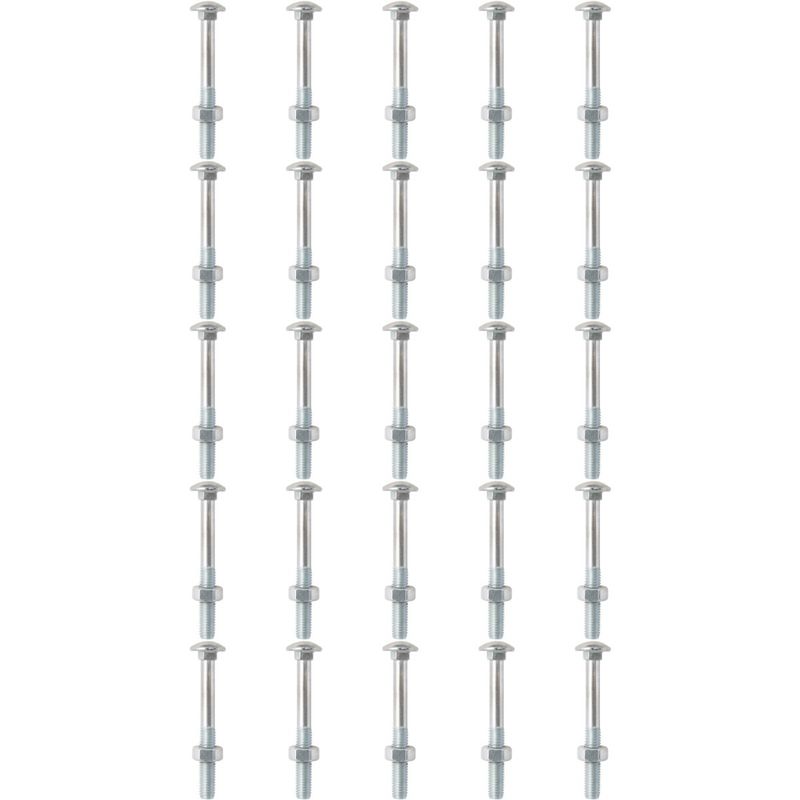 Kit Parafuso Francês Com Porca 1/4'' x 2'' - 53,0005 (Com 25 Unidades) - Nord