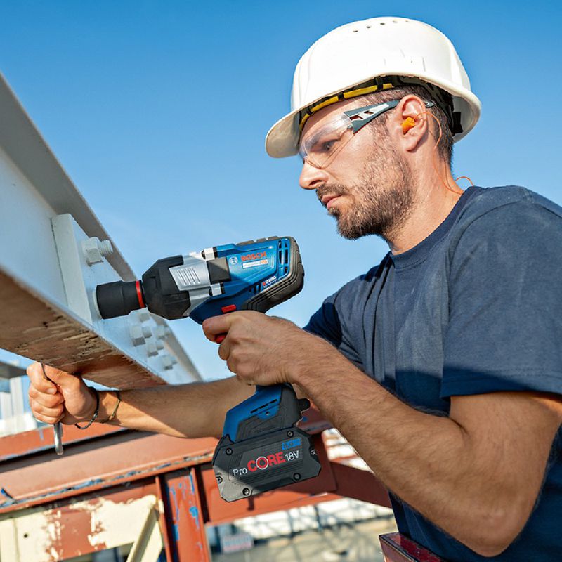 Chave de Impacto GDS 18V-1600HC Com Bateria e Carregador 18V (06019M10E1) - Bosch