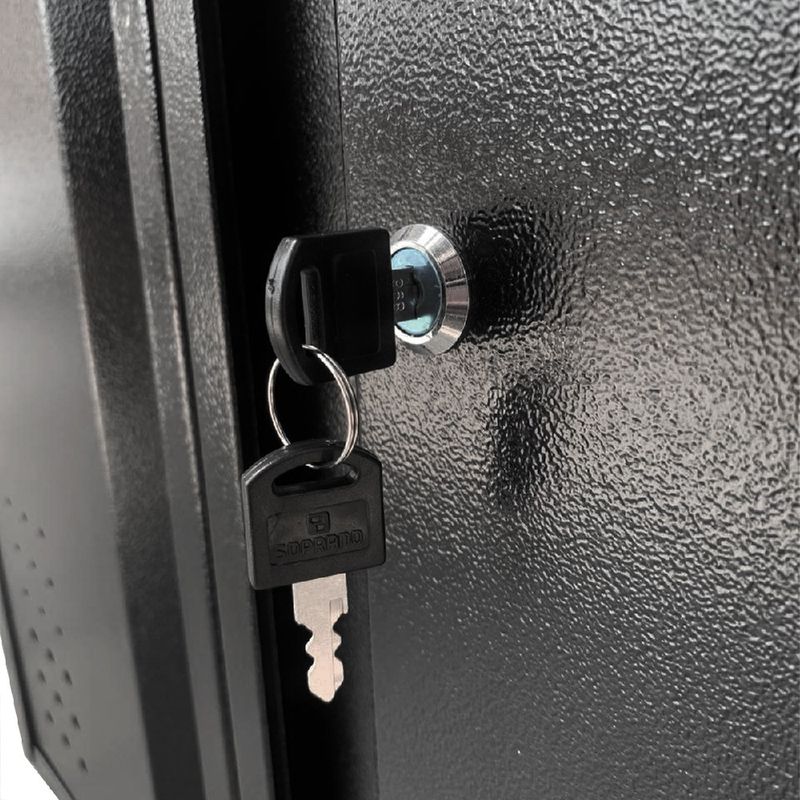 Carrinho Para Ferramentas Fechado Com 1 Gaveta e 2 Portas Preto (NC-11) - Nocram