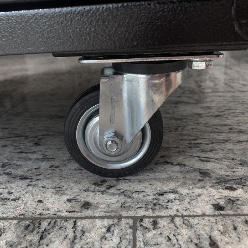 Carrinho Para Ferramentas Fechado Com 1 Gaveta e 2 Portas Preto (NC-11) - Nocram