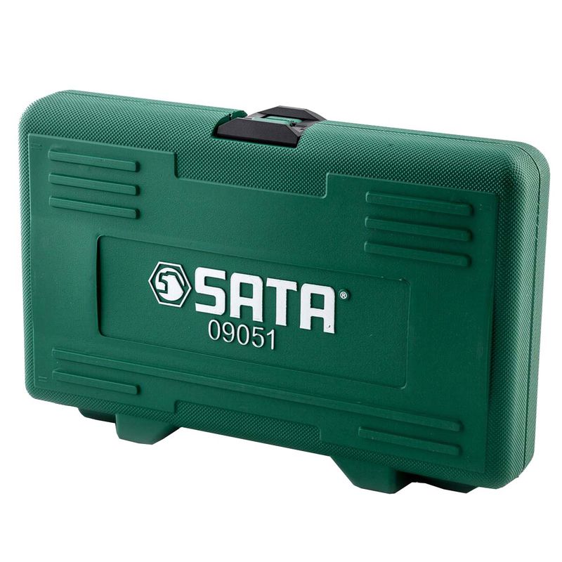 Jogo de Soquetes Bits 1/2'' e 1/4'' Com 18 Peças (ST09051SJ) - Sata