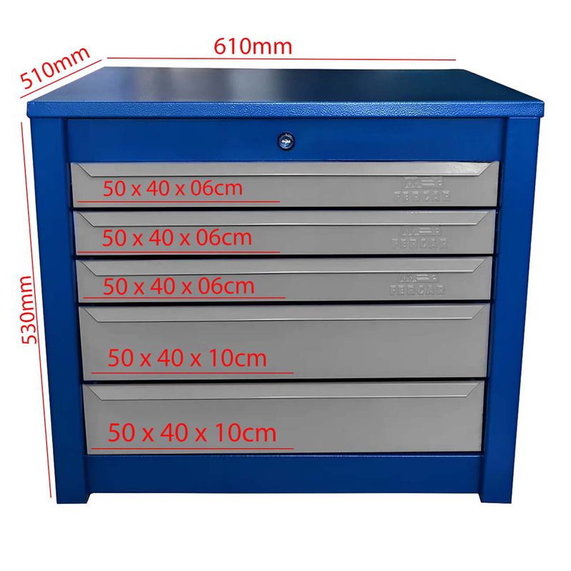 Armário Gaveteiro Fechado Com 05 Gavetas (146) Fercar