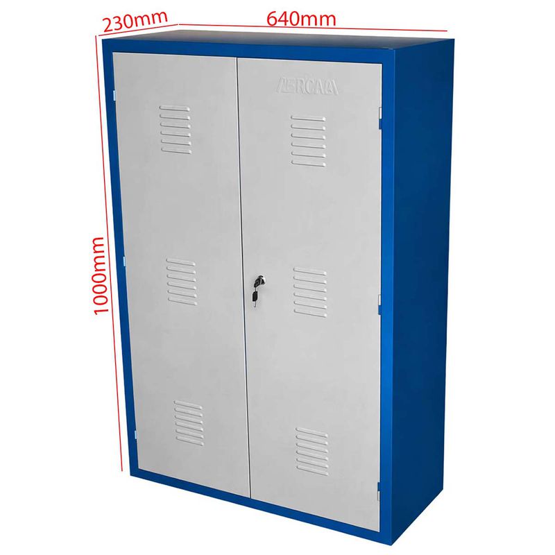 Armário Para Peças e Ferramentas Fechado Com 3 Prateleiras (1349) - Fercar