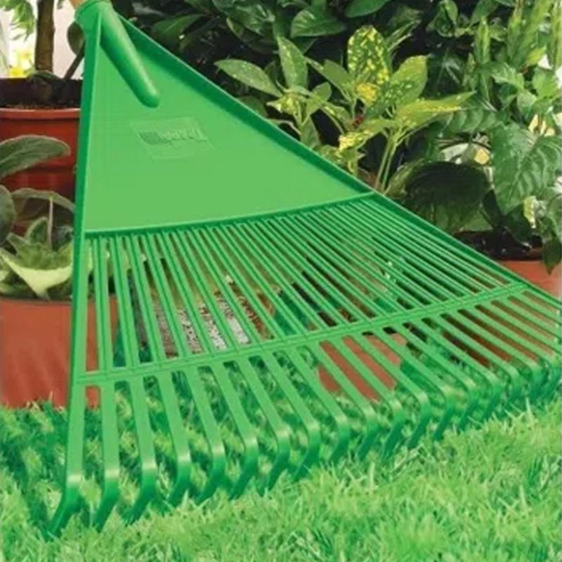 Vassoura Ancinho Plástica 22 Dentes Cabo 120cm FJ 1011 - Trapp