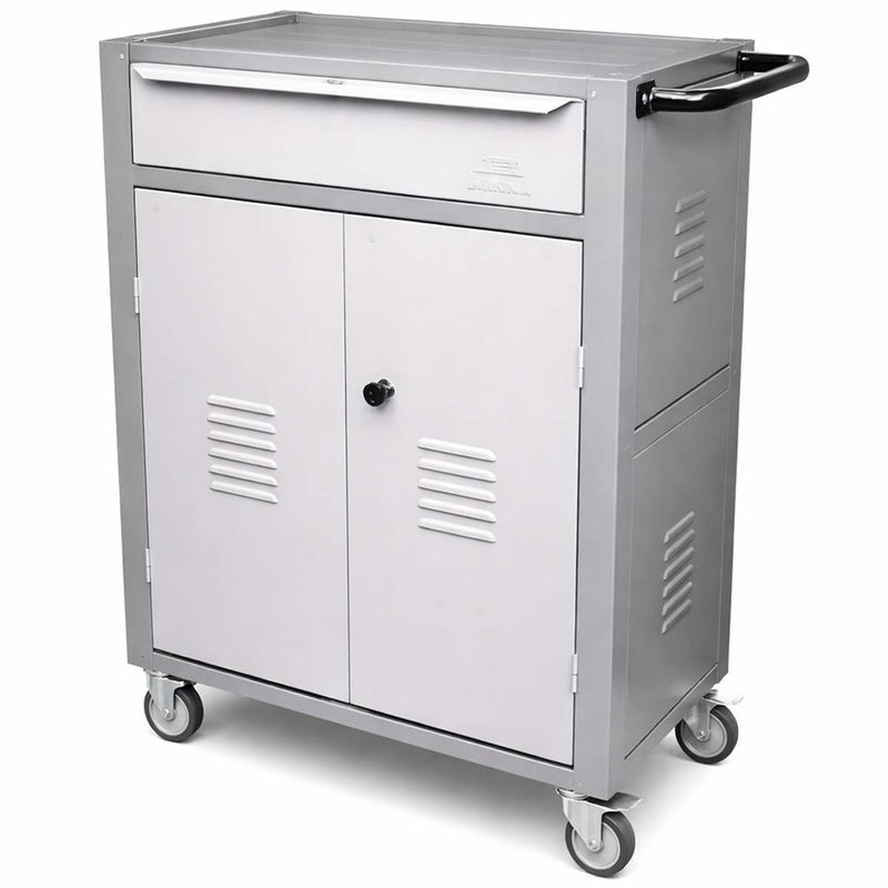 Carrinho Para Ferramentas Fechado Com 1 Gavetas Cinza (C07) - Fercar