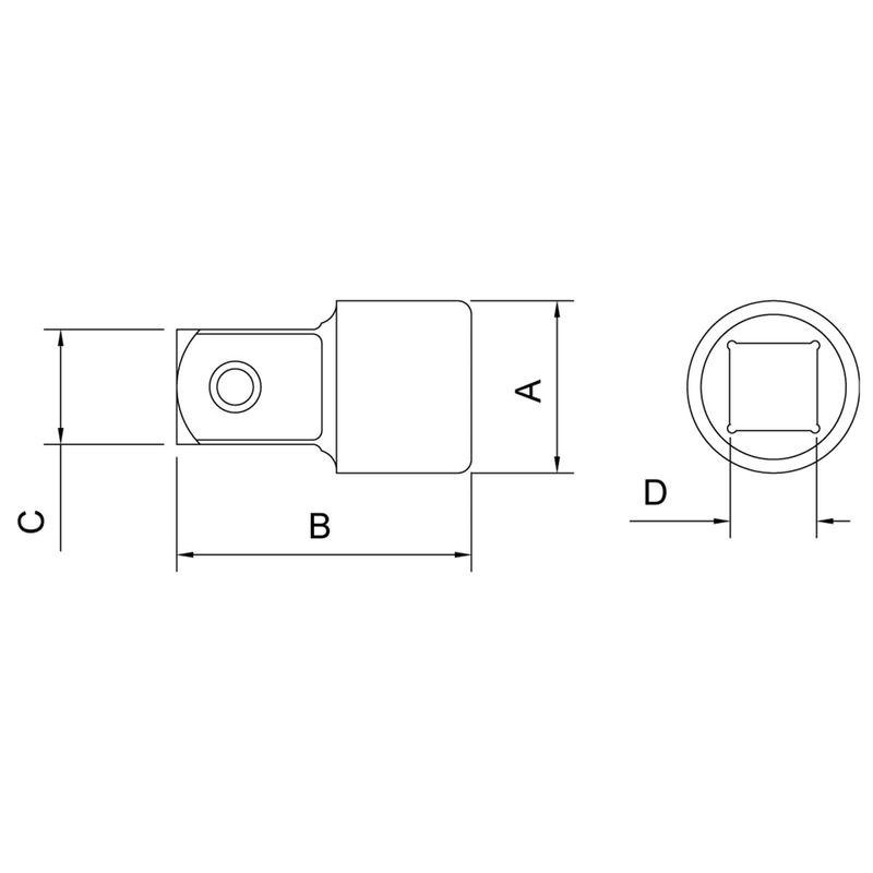 Adaptador em Aço CrV 3/8''F x 1/4''M (44827/104) - Tramontina Pro