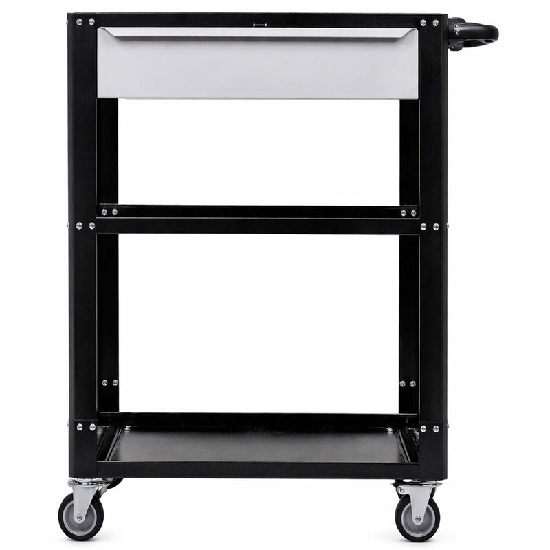 Carrinho Para Ferramentas Desmontável Com 1 Gaveta Preto (CD02) - Fercar