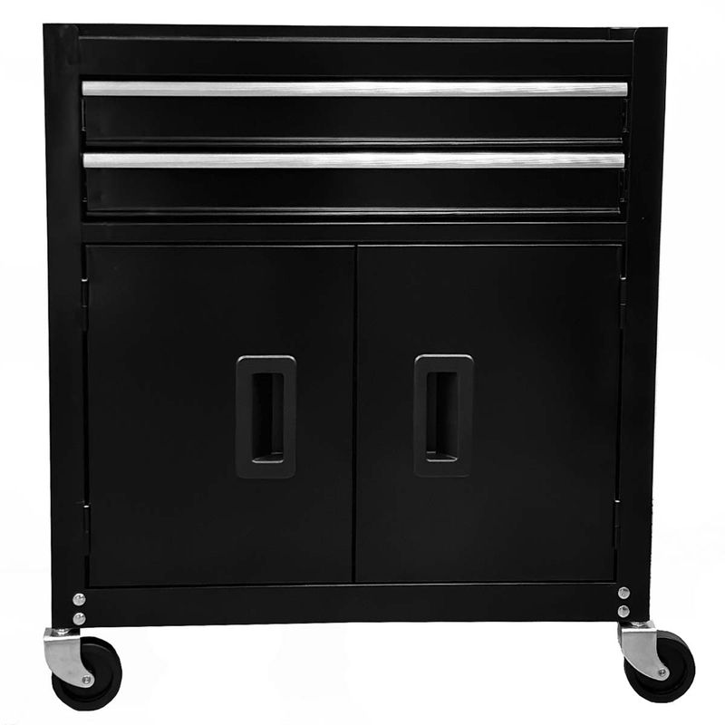 Carrinho Gabinete Fechado Para Ferramentas Com 6 Gavetas Preto e Cinza (O326424) - Onsite