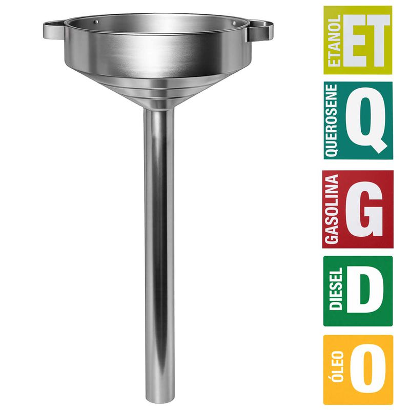 Funil Metálico Para Tanque de Gasolina (1111-13) - Lupus