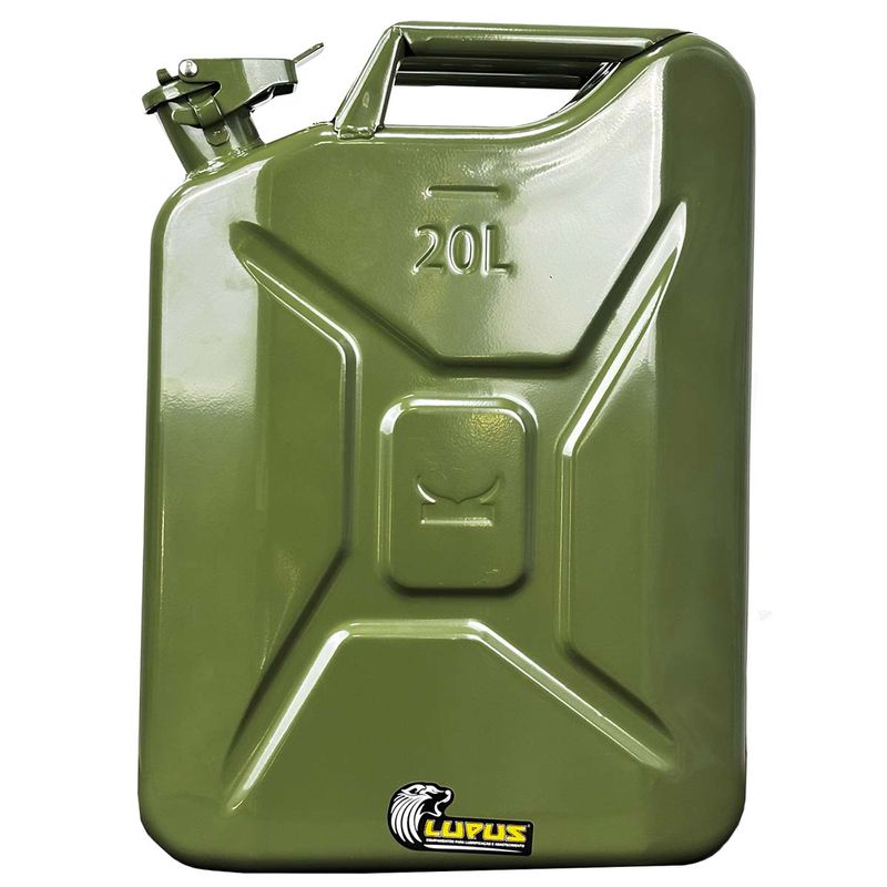 Galão Metálico Para Transferência de Combustíveis 20L - Verde (2064) - Lupus