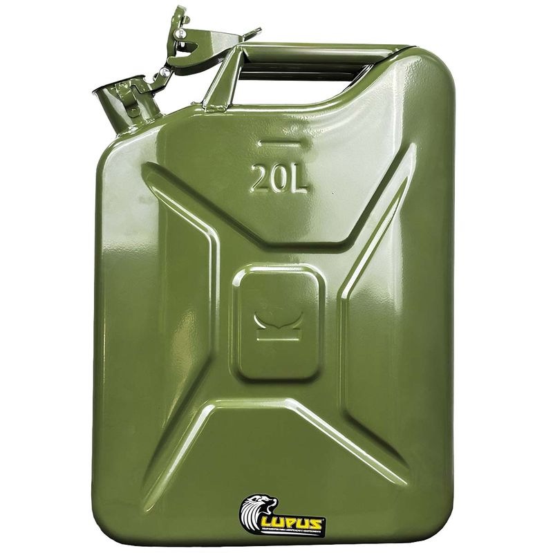 Galão Metálico Para Transferência de Combustíveis 20L - Verde (2064) - Lupus