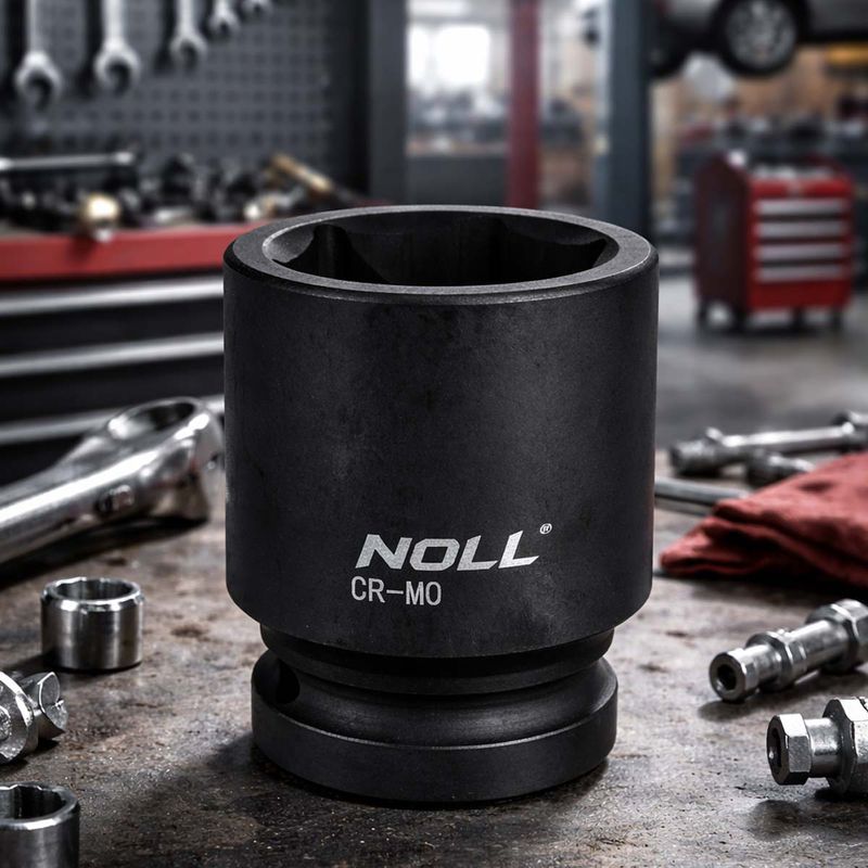 Soquete de Impacto Sextavado Longo 1/2'' em Milímetros (mm) - Noll