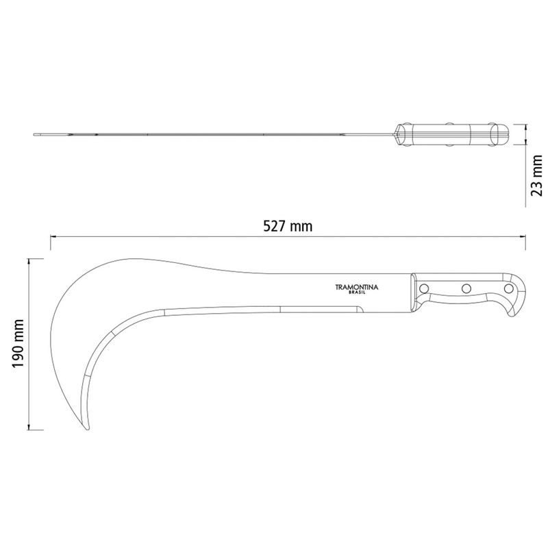 Foice Curva Com Cabo Plástico (77660/404) - Tramontina