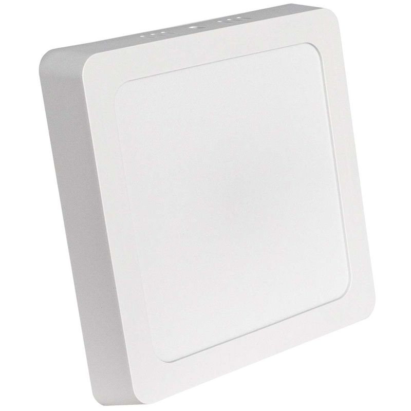 Plafon Quadrado de Sobrepor Branco 12W - 6500K (520,0081) - Noll LED