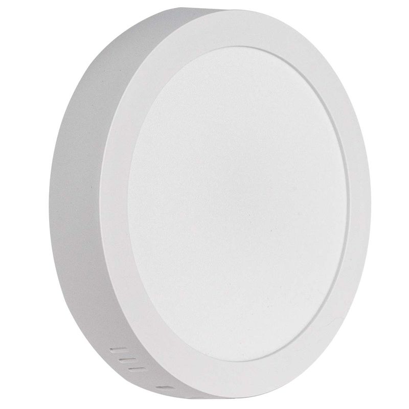 Plafon Redondo de Sobrepor Branco 12W - 6500K (520,0082) - Noll LED
