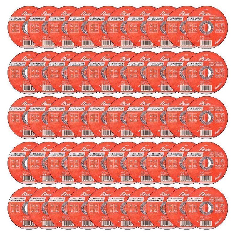 Kit Disco de Corte Deep Cut 4.1/2'' x 1.0mm Com 50 Unidades (744136) - Onsite