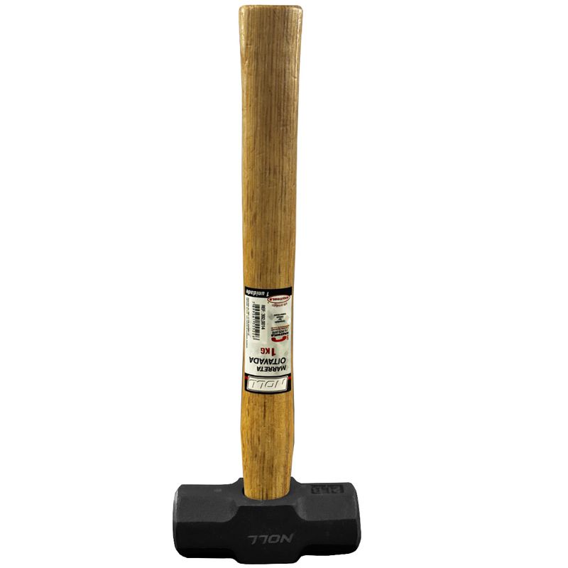 Marreta Oitavada Com Cabo de Madeira 1kg (392,0014) - Noll
