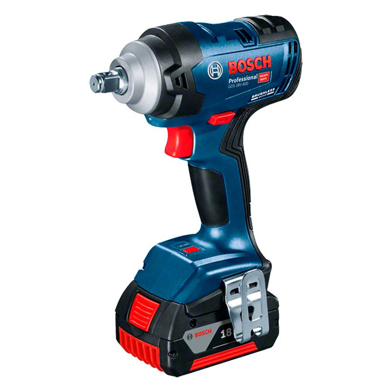 Chave de Impacto Bosch GDS 18V-400 18V Brushless 2 baterias e maleta