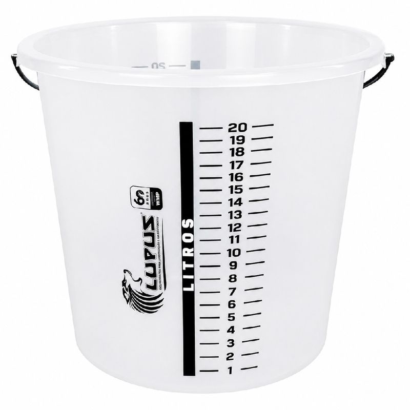 Balde Graduado Transparente Com Capacidade de 20L (2046) - Lupus