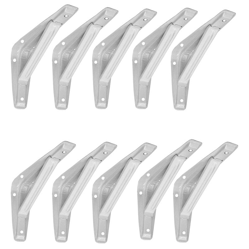 Cantoneira Reforçada Para Prateleira 12'' x 14'' - 10 Peças (34) – Fercar