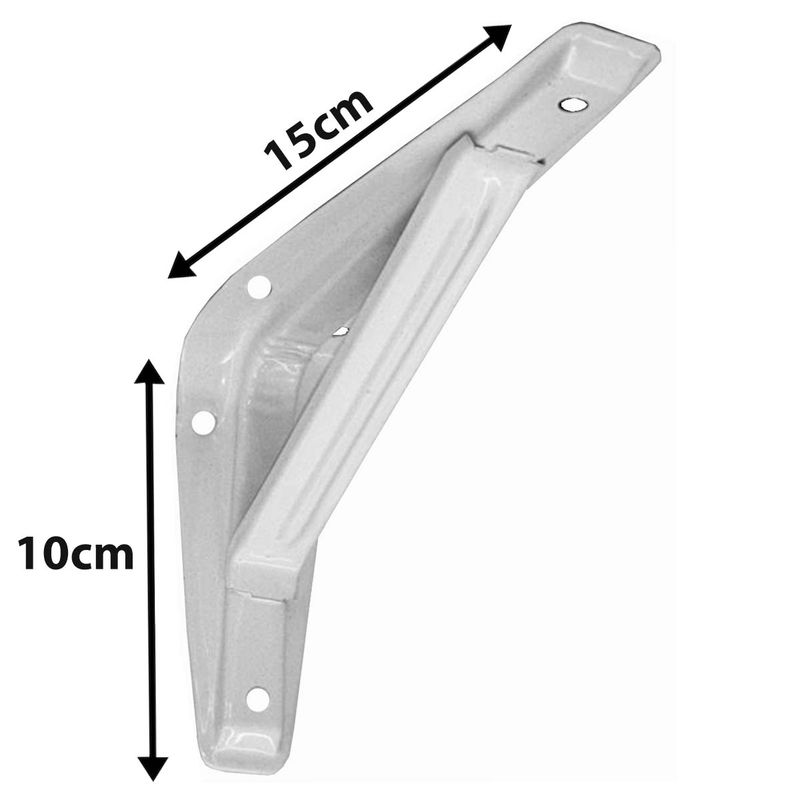 Cantoneira Reforçada Para Prateleira 4'' x 6'' - 12 Peças (29) – Fercar