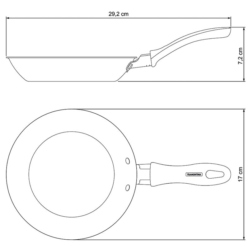 Frigideira Lins em Alumínio Antiaderente 16cm / 0,4L Bege (27805/334) - Tramontina