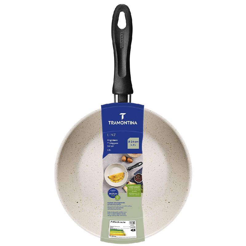 Frigideira Lins em Alumínio Antiaderente 24cm / 1,4L Bege (27805/336) - Tramontina
