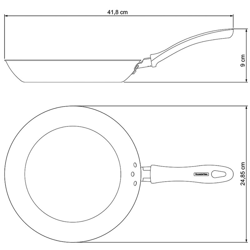 Frigideira Lins em Alumínio Antiaderente 24cm / 1,4L Bege (27805/336) - Tramontina
